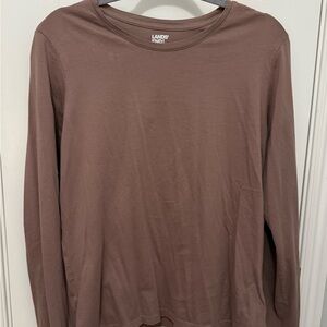 Lands' End Women’s Mauve Long Sleeve Shirt